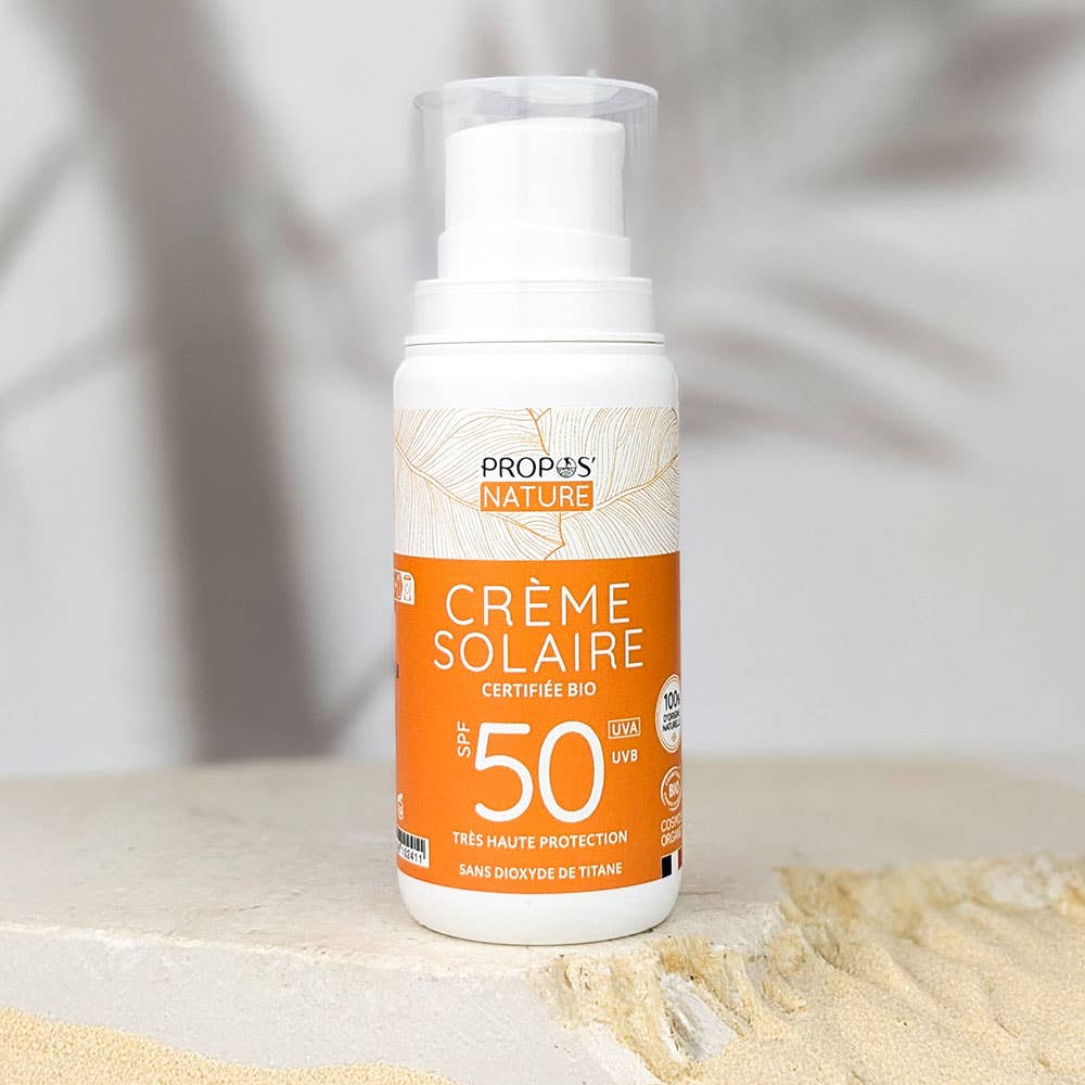 Propos'Nature | Økologisk Solkrem SPF 50, 100% Naturlige Ingredienser - 100 ml
