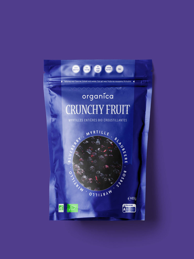 Organica | Økologiske Blåbær, Frysetørret, 100% Ren Frukt | 60g ~ 420g