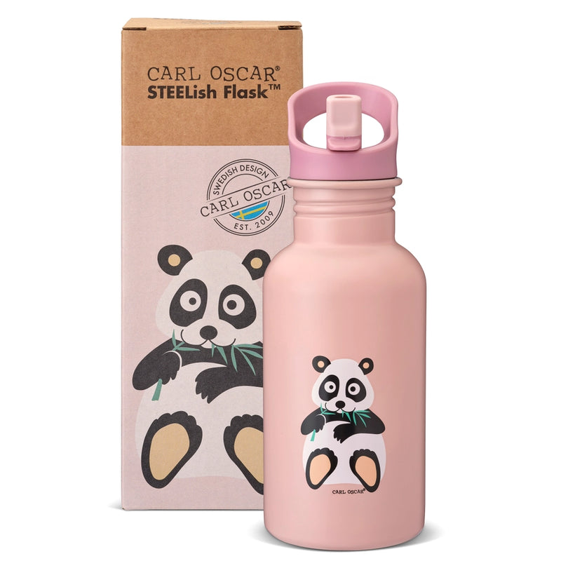 Carl Oscar | STEELish™ Flask 0.5L, Rosa Panda
