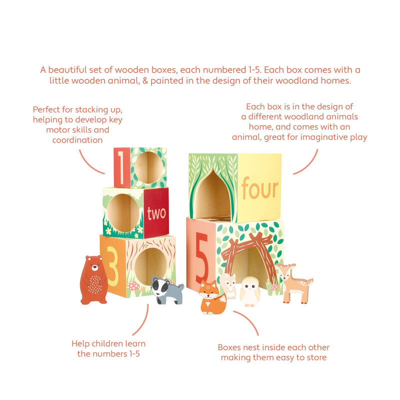Orange Tree Toys | Stablekuber, Skogsdyr