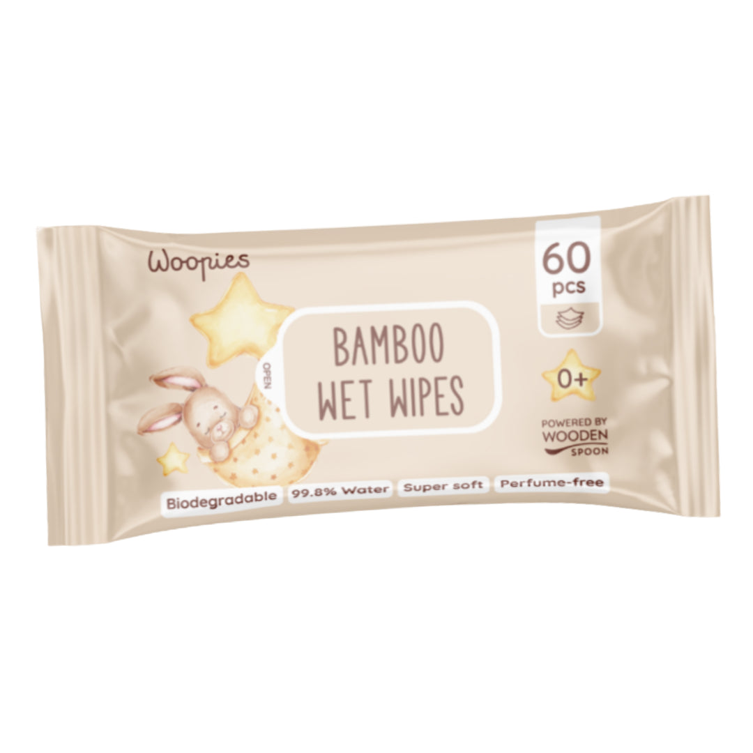 Wooden Spoon | Baby Bamboo Wet Wipes – 60 stk