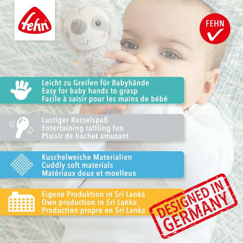 Fehn | Gripeleke med Rangle i 100% Økologisk Bomull | Hund