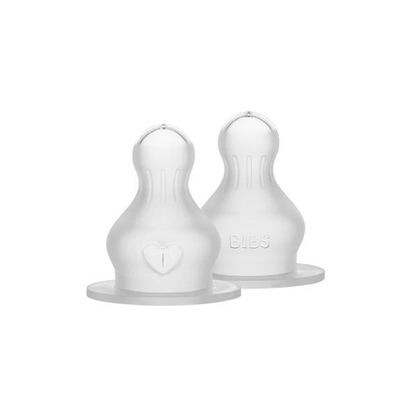BIBS | Silikon flaske-smokk 2pk | Medium Flow