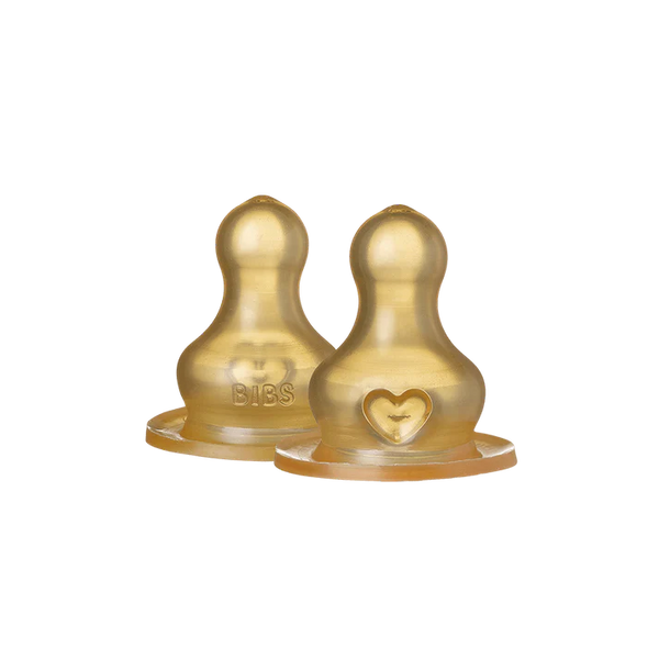 BIBS | Latex | Flaske-Smokk 2pk | Slow Flow