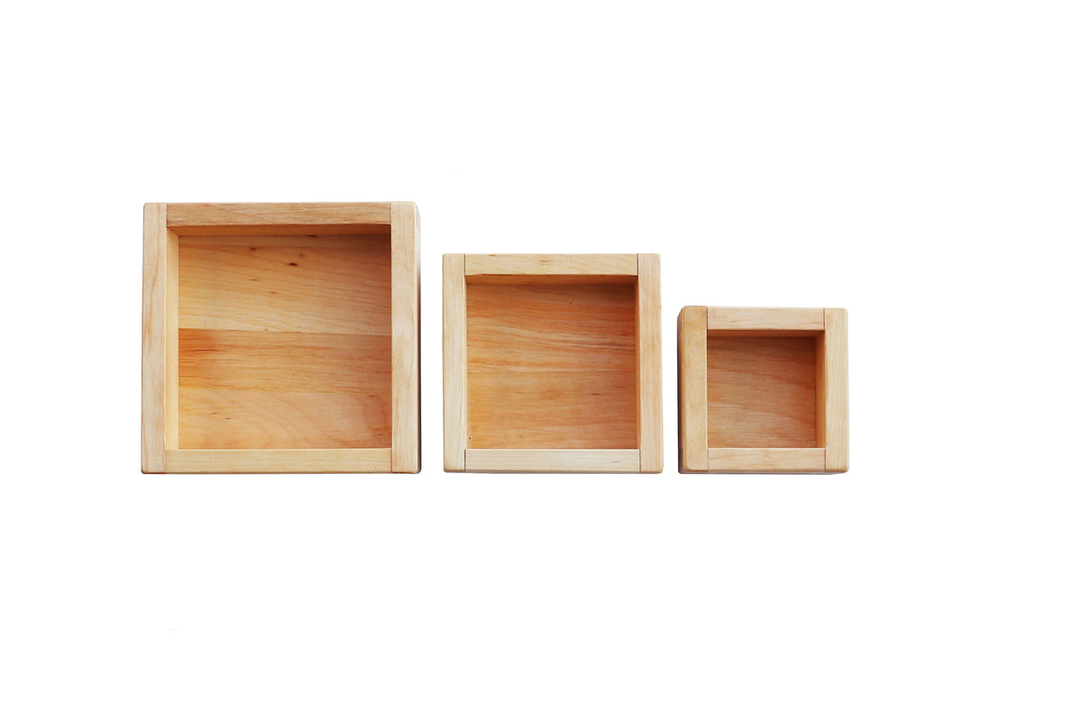 Wooden Story | Montessori sorteringsbrett i tre – 3 stk