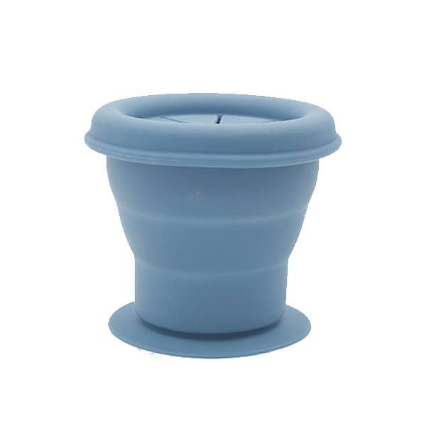 Summerville Organic | Snackskål / Snackkopp 100% Silikon | Stone Blue