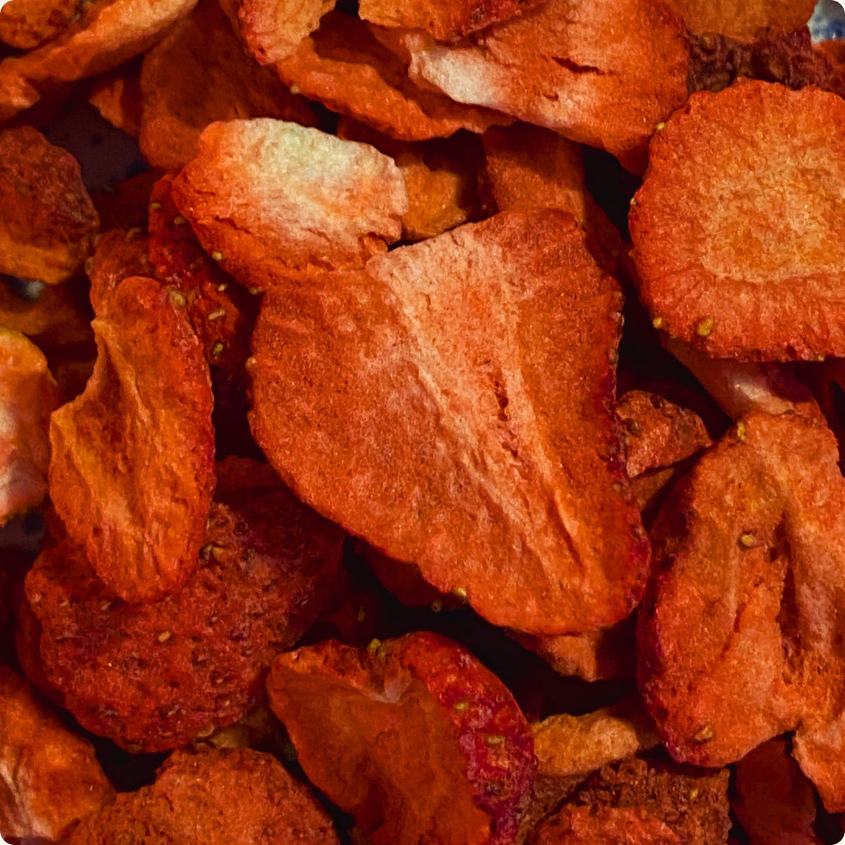 Organica | Økologiske Jordbær, Frysetørret, 100% Ren Frukt | 12g ~ 120g