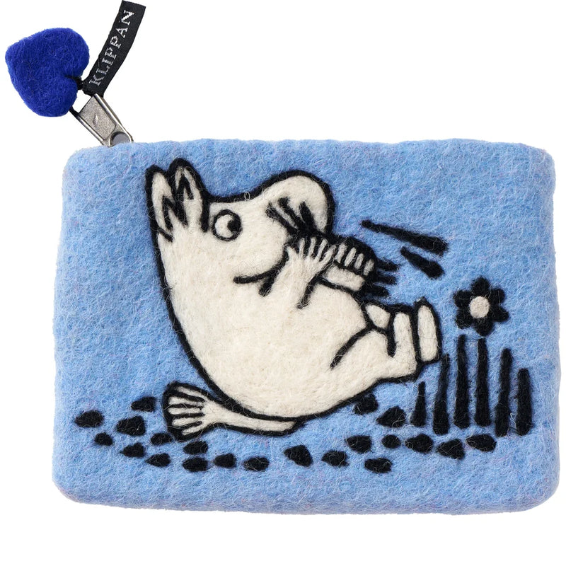 Klippan | Håndfiltet lommebok i ull, Moomin Tripping