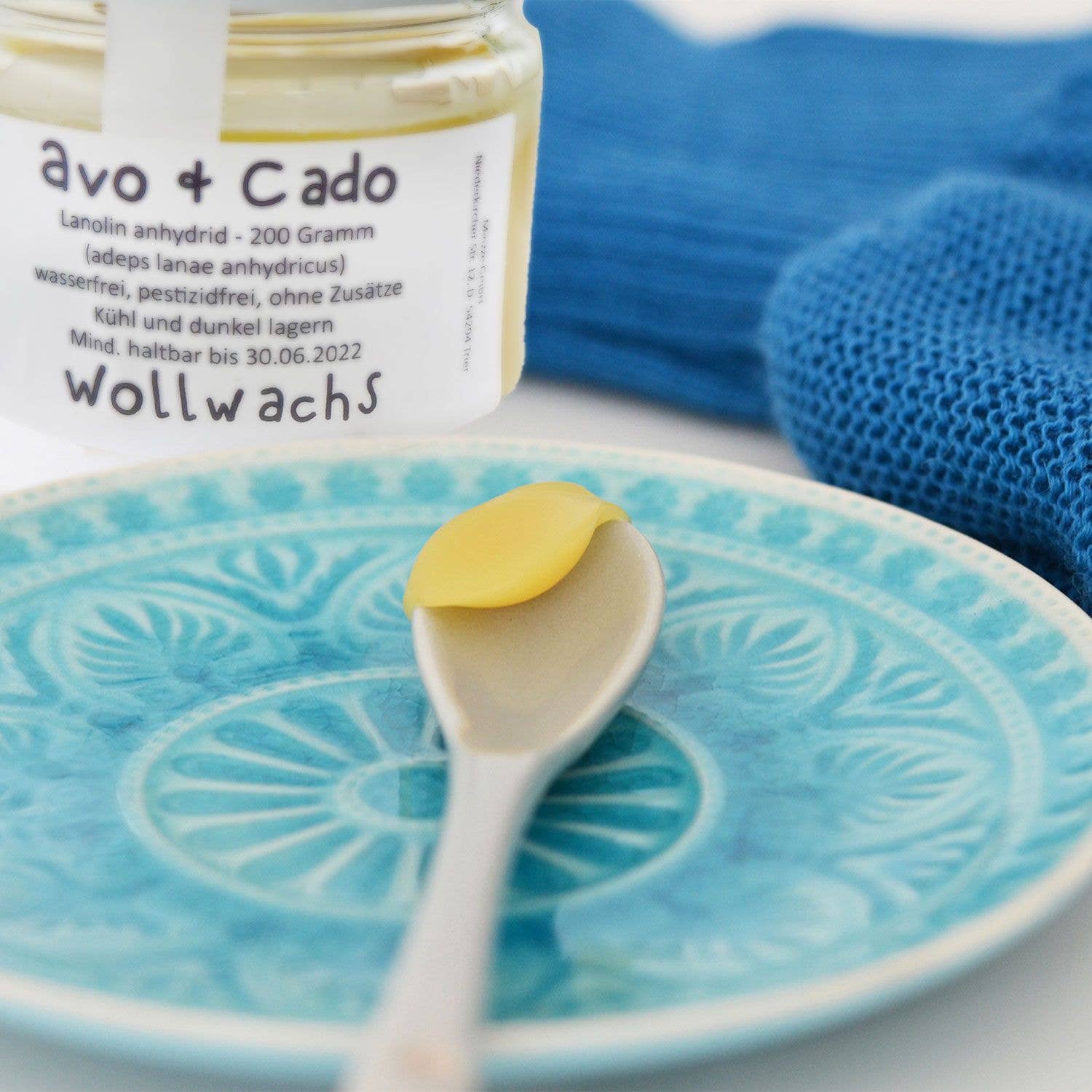 avo+cado | Lanolin 100% / Wool Wax for Impregnering av Ull, 100g