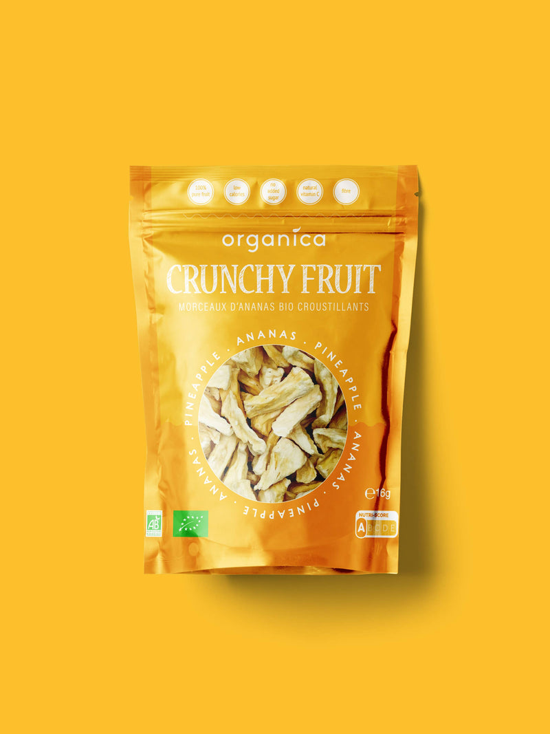 Organica | Økologisk Ananas, Frysetørret, 100% Ren Frukt | 16g ~ 116g