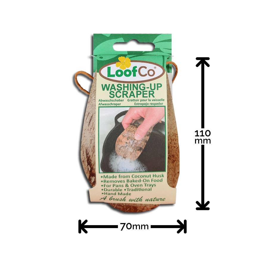 LoofCo | Oppvaskskrape, 100% plastfri (kokosnøttskall)