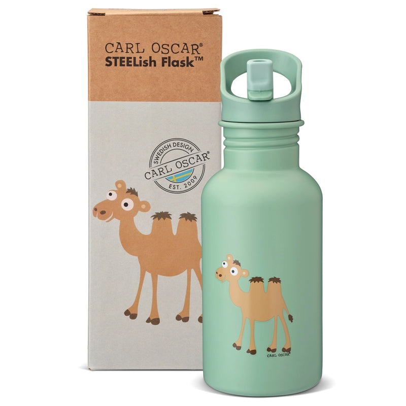 Carl Oscar | STEELish™ Flask 0.5L, Grønn Kamel