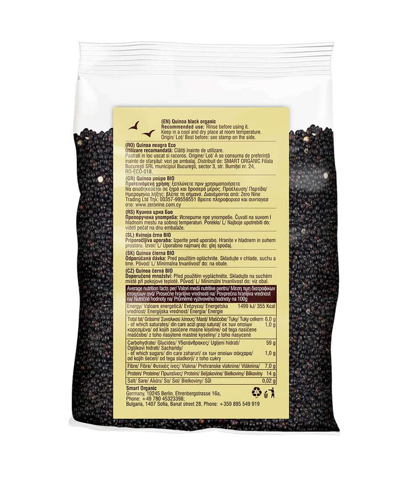 Smart Organic | Økologisk Quinoa, Sort - 250g