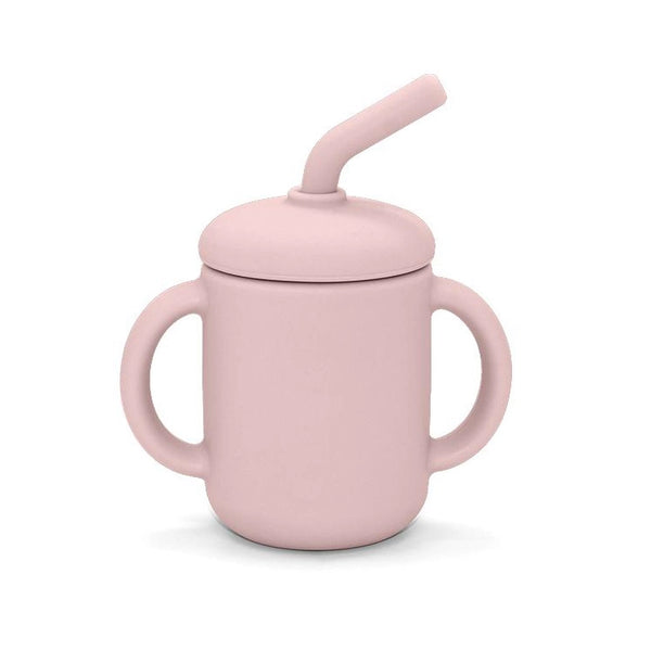 Summerville Organic | Silikonkopp med sugerør, LFGB-sertifisert | Pale Mauve