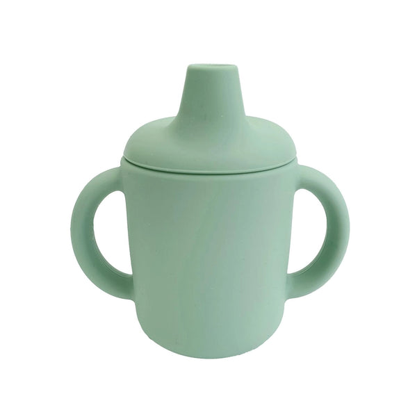 Summerville Organic | Silikonkopp med tut, LFGB-sertifisert | Cameo Green