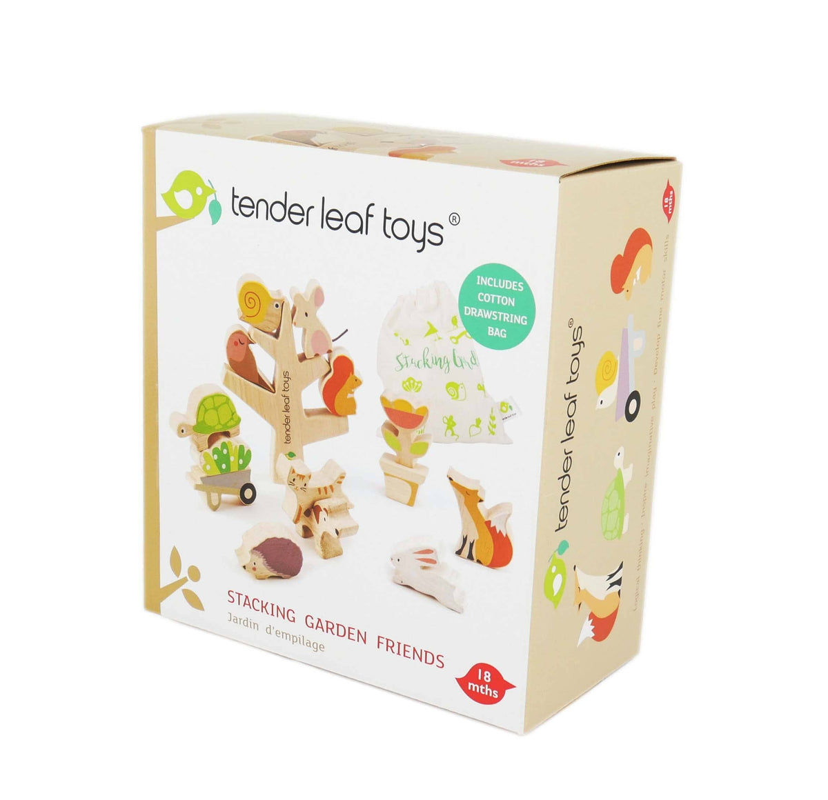 Tender Leaf | Stableleke, Hagens Venner, "Stacking Garden Friends" - Plastfri
