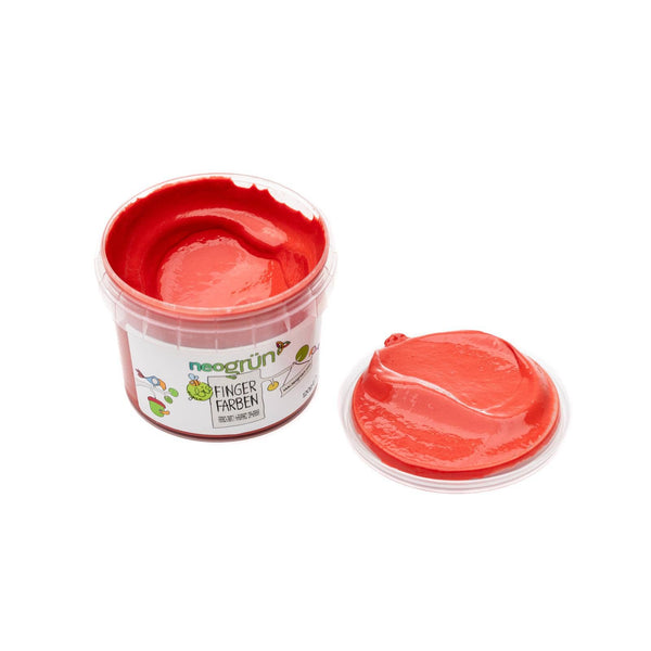 neoGRÜN | Økologisk og vegansk fingermaling | 120g | Rød