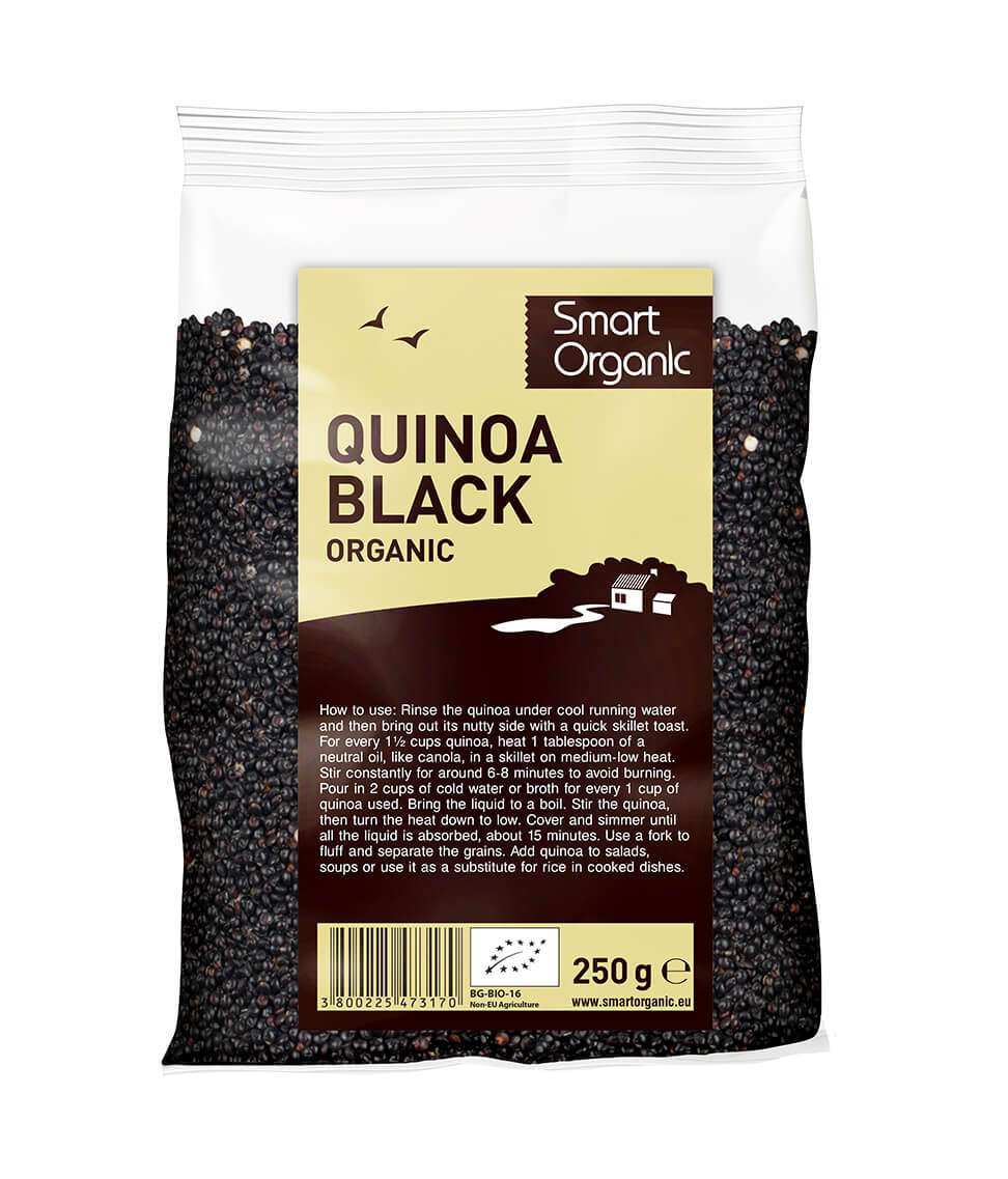 Smart Organic | Økologisk Quinoa, Sort - 250g