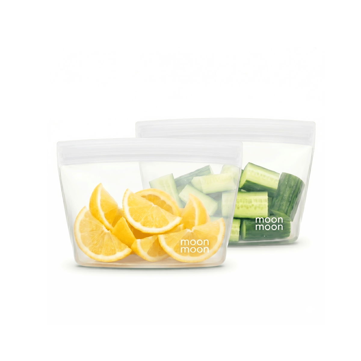 Moonmoon | Silikonposer, 2 pk, Frostet - 2 x 500 ml