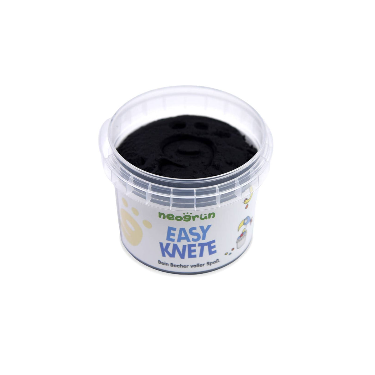 neoGRÜN | Modelleire / Lekedeig, Easy Dough, Økologisk / Vegansk, 120g | Sort