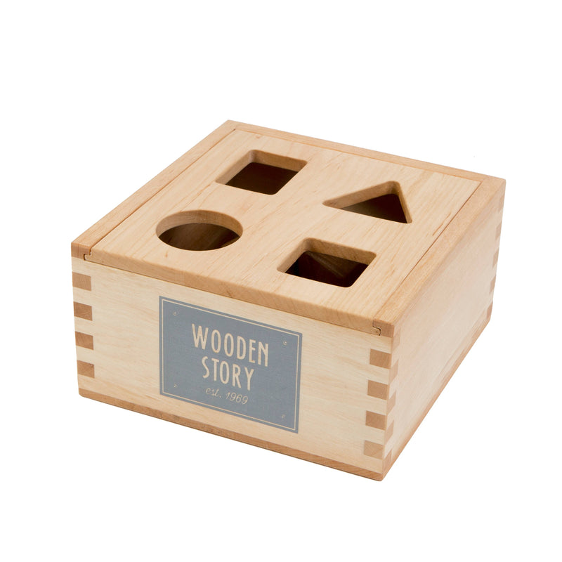 Wooden Story | Puttekasse i tre, Montessori treleke - Natur
