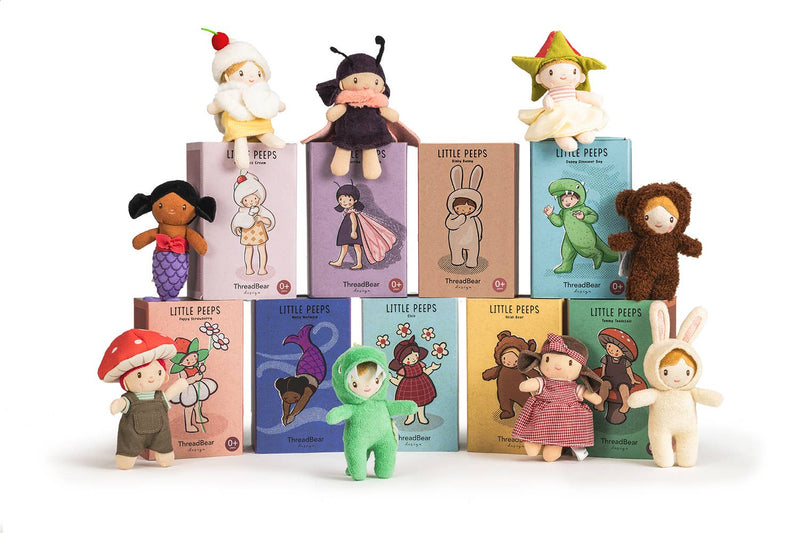 Tender Leaf | Little Peeps Tommy Toadstool – liten dukke med sopplue, 12 cm