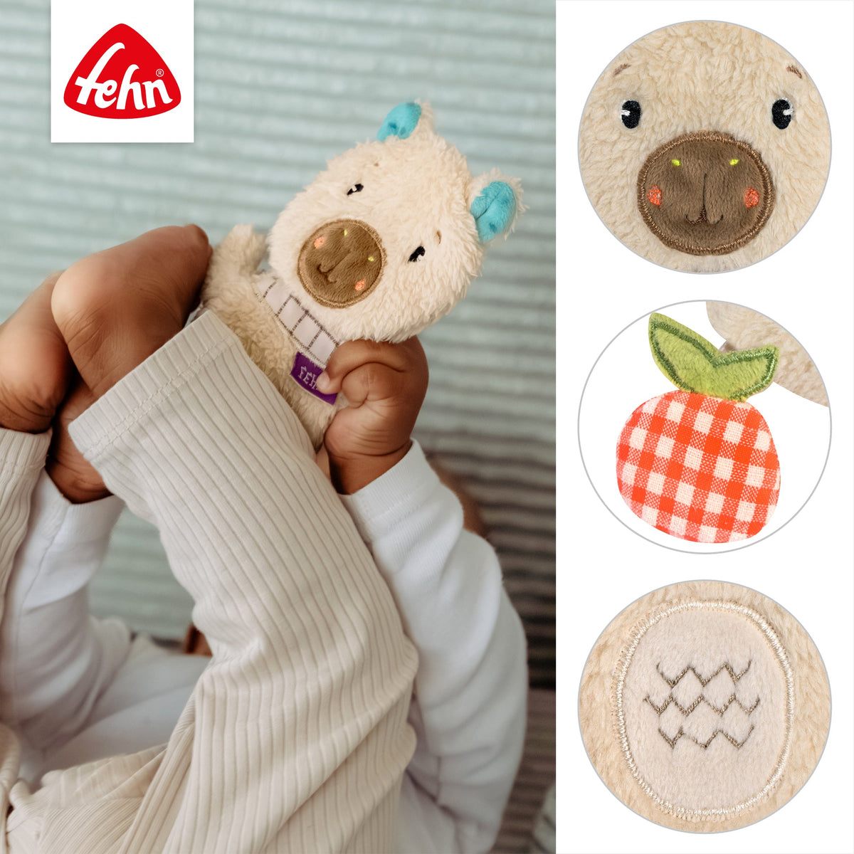 Fehn | Aktivitetsleke med knitring – Kapybara Clara