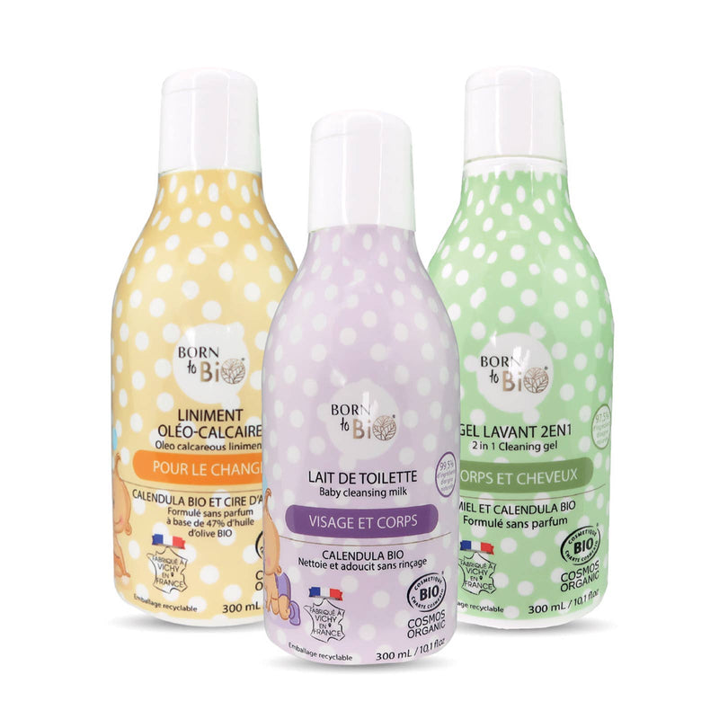 Born to Bio | Bleieskiftvask, Økologisk - Ringblomst, Bivoks og Kalkvann - 47% Olivenolje | 300 ml