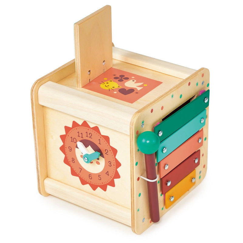 Mentari | Aktivitetskube, "Toddler Activity Cube" - Plastfri