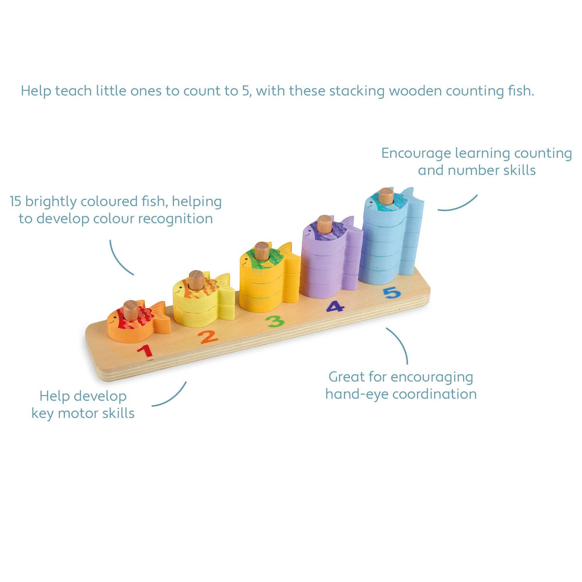 Orange Tree Toys | Fisk, Telle- og Stablespill