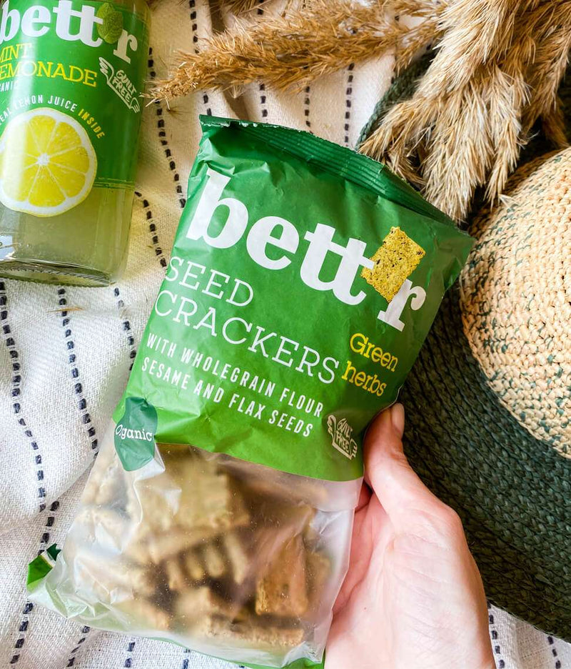 Smart Organic | Bett’r – Økologiske seed crackers med urter – 150 g