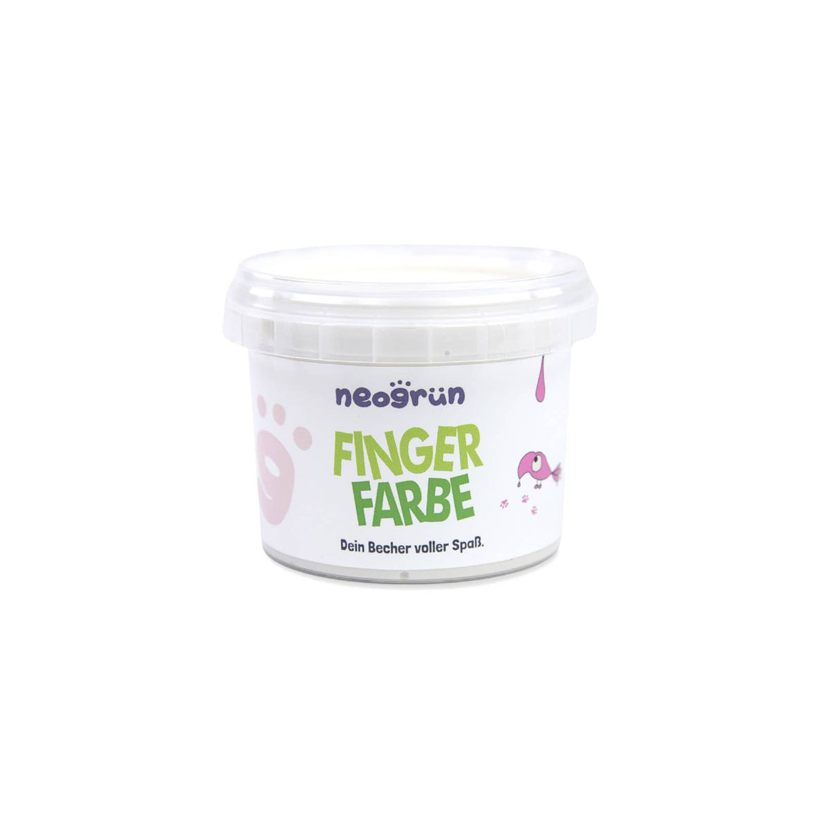 neoGRÜN | Fingermaling, Økologisk / Vegansk, 120g | Hvit