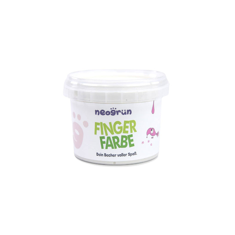 neoGRÜN | Fingermaling, Økologisk / Vegansk, 120g | Hvit