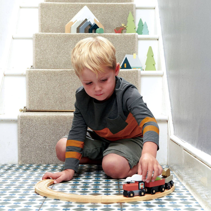 Tender Leaf | Mitt Første Togsett, "Treetops Train Set" - 99%* Plastfri