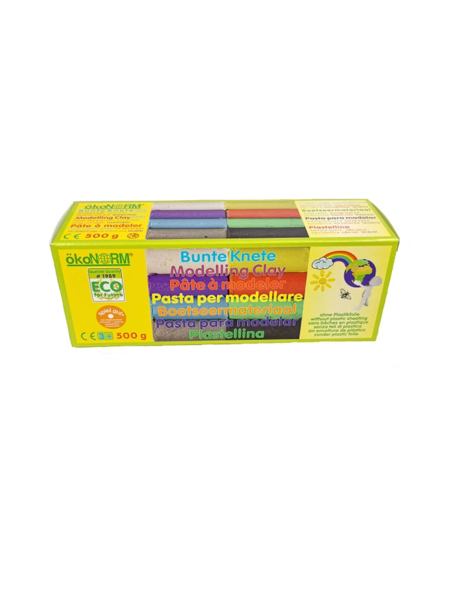 ökoNORM | Modelleire / Lekedeig - Plastfri | 8 farger, 500 g