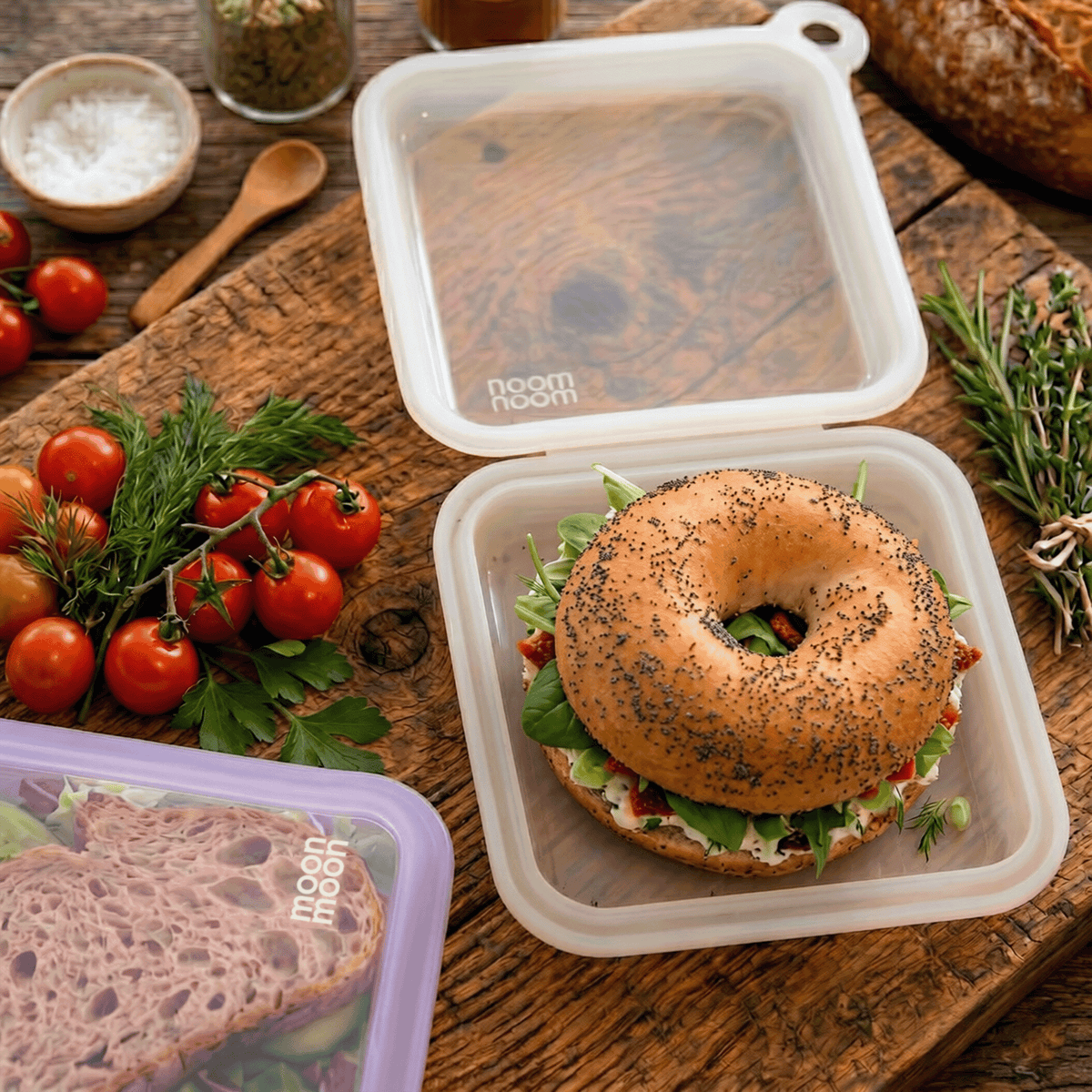 Moonmoon | Sandwichpose i 100 % silikon – Klar