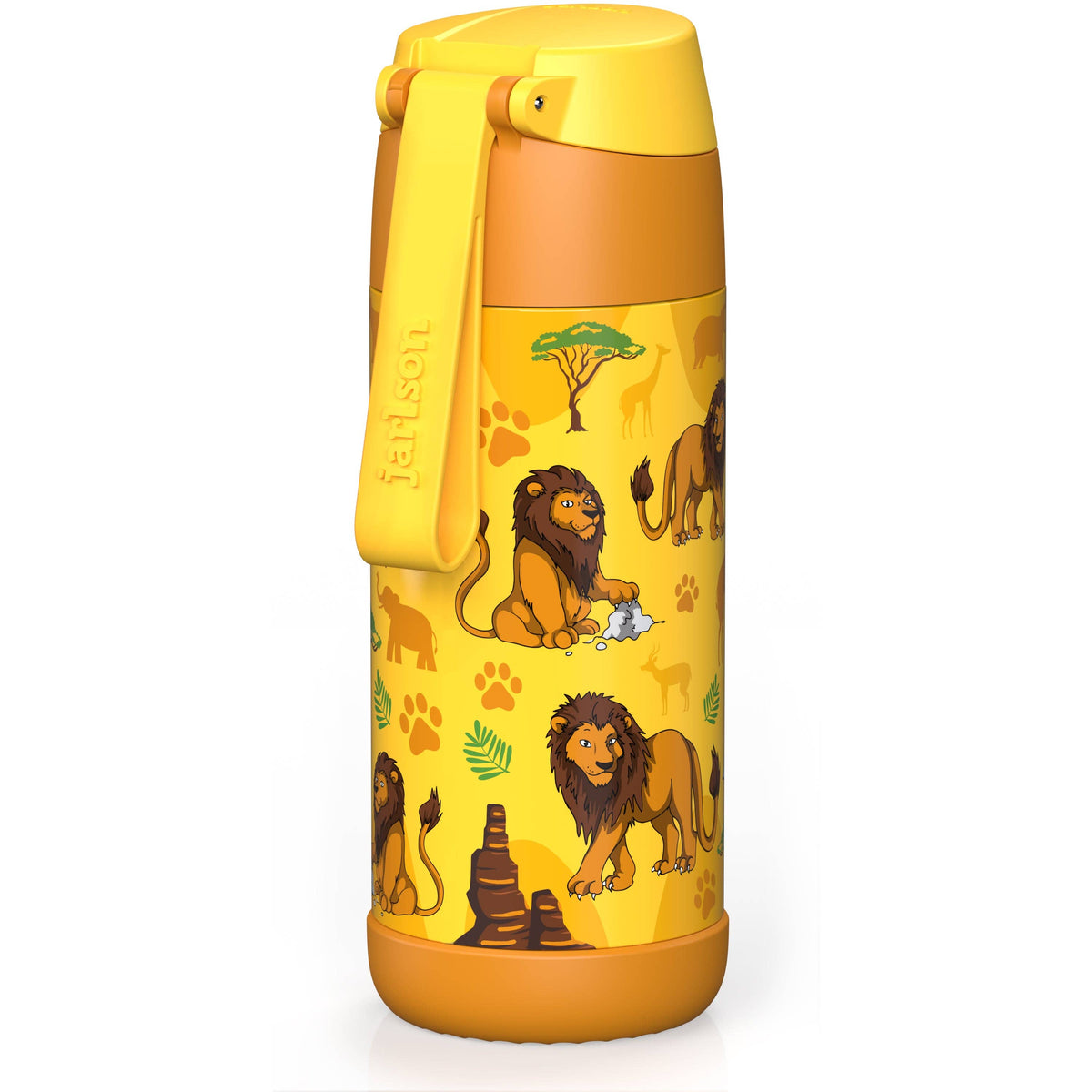 Jarlson | Drikkeflaske i Stål, Isolert, 350ml | "Lion"