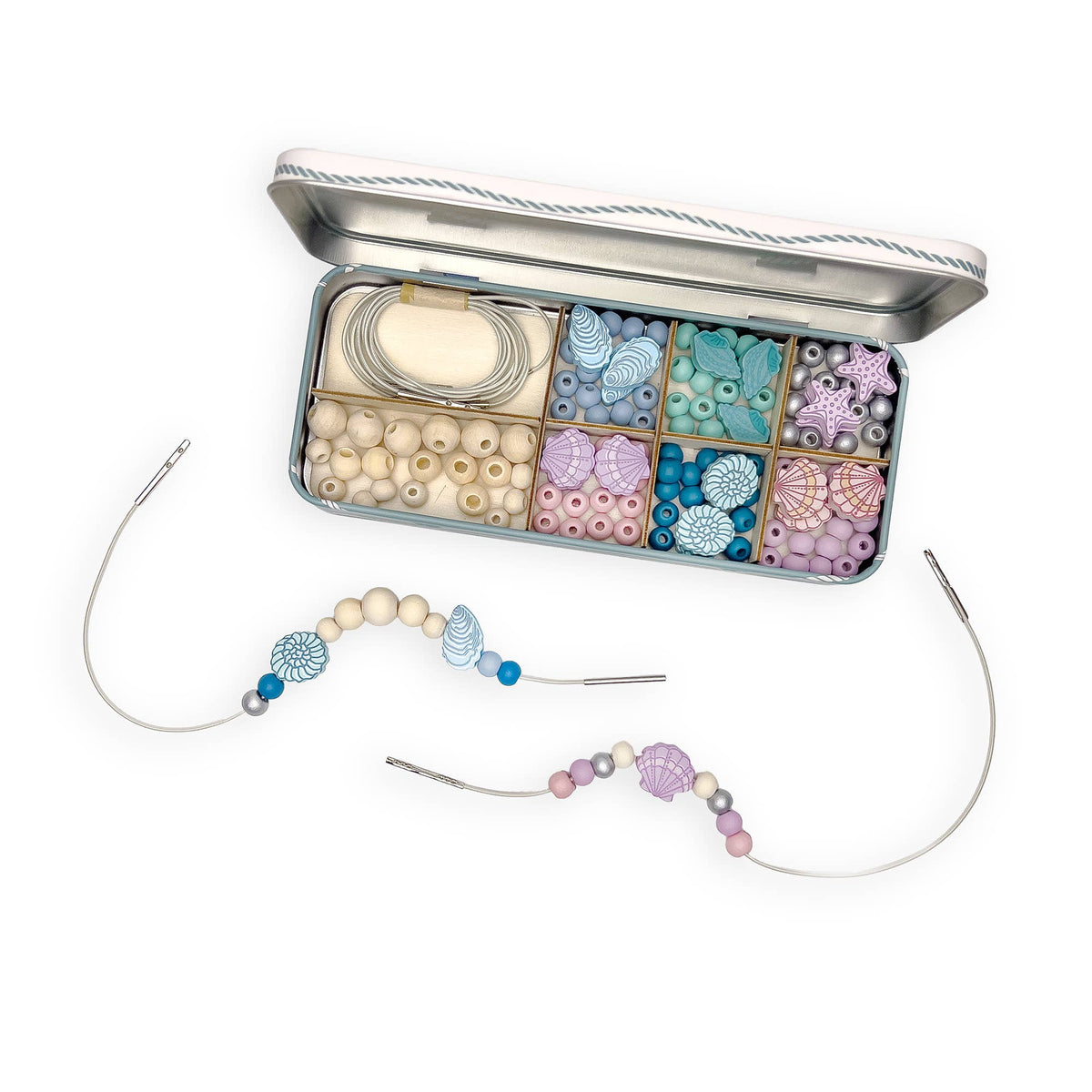 Cotton Twist | Perlesett armbånd med skjell - Hobbysett barn