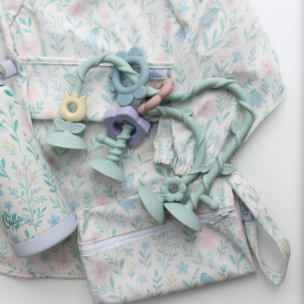 Calla & Friends | Aktivitetsleke i 100% Silikon m/Sugekopper, "Wildflower Dreams"