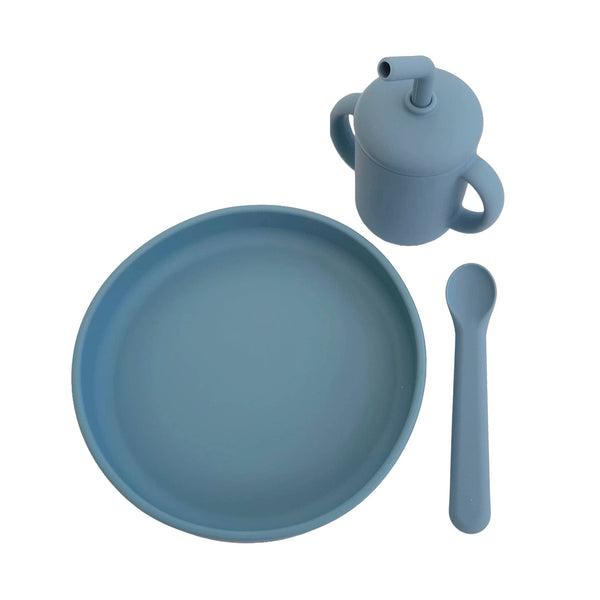 Summerville Organic | Måltidsett, LFGB-sertifisert | Stone Blue