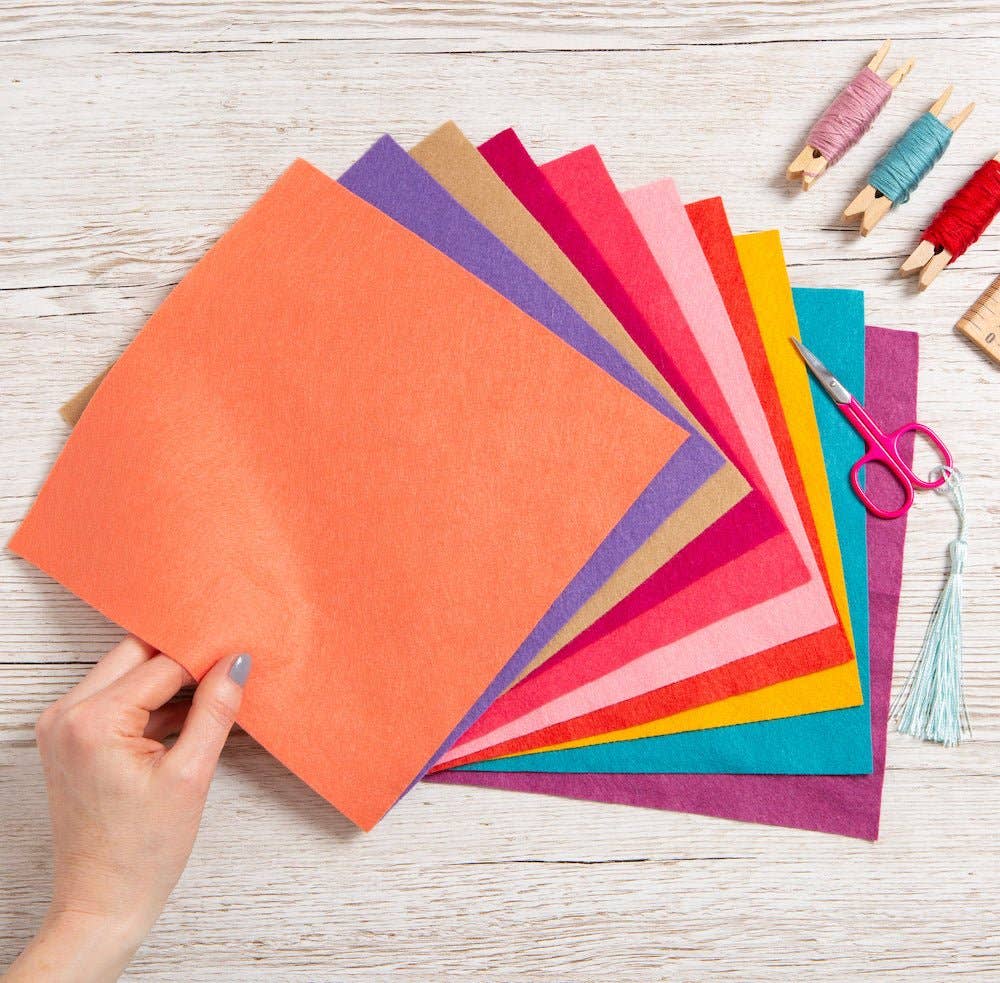 Wool Couture Company | Filtark 22 x 22 cm, 1 stk - Sunset