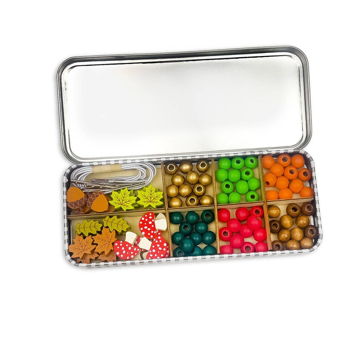 Cotton Twist | Perlesett med treperler, Skog