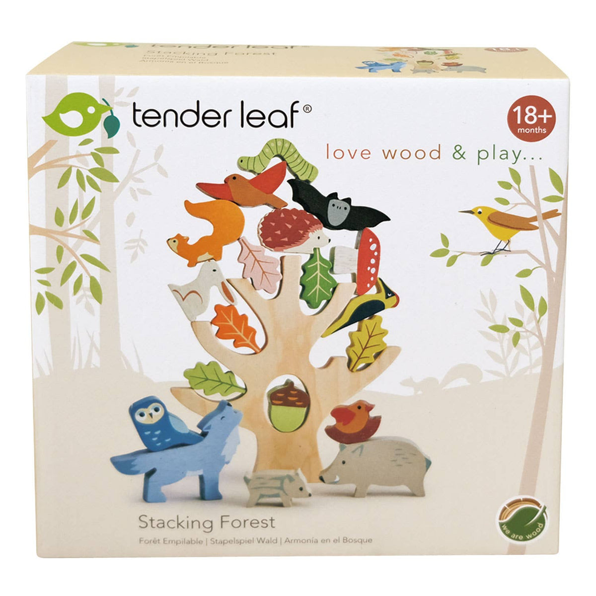 Tender Leaf | Stableleke, Skogsdyr, "Stacking Forest" - Plastfri
