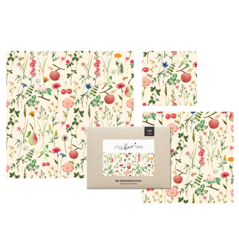 Little Bee Fresh | Bivoksark 3 pk Startsett, "Meadow" | S/M/L