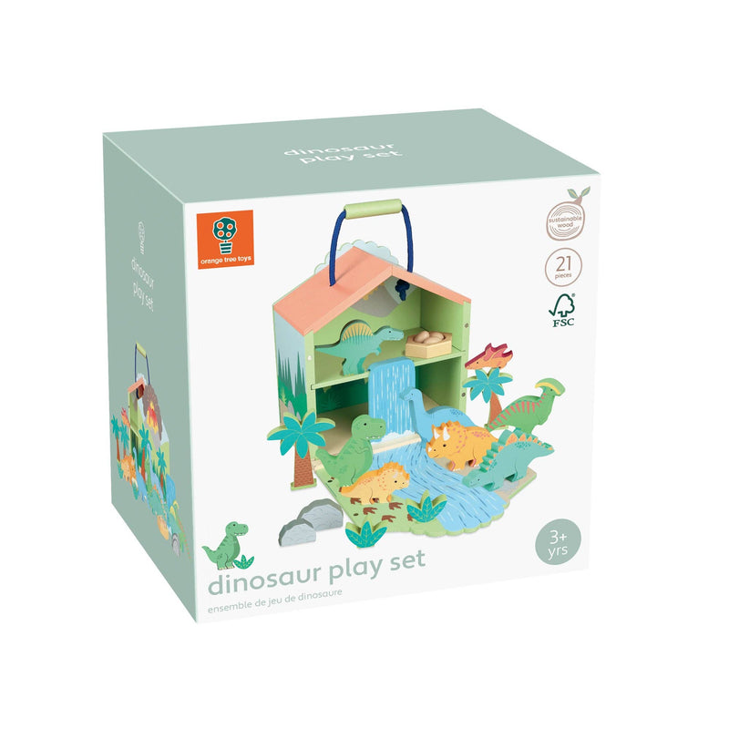 Orange Tree Toys |  Trehus Lekesett | Dinousar