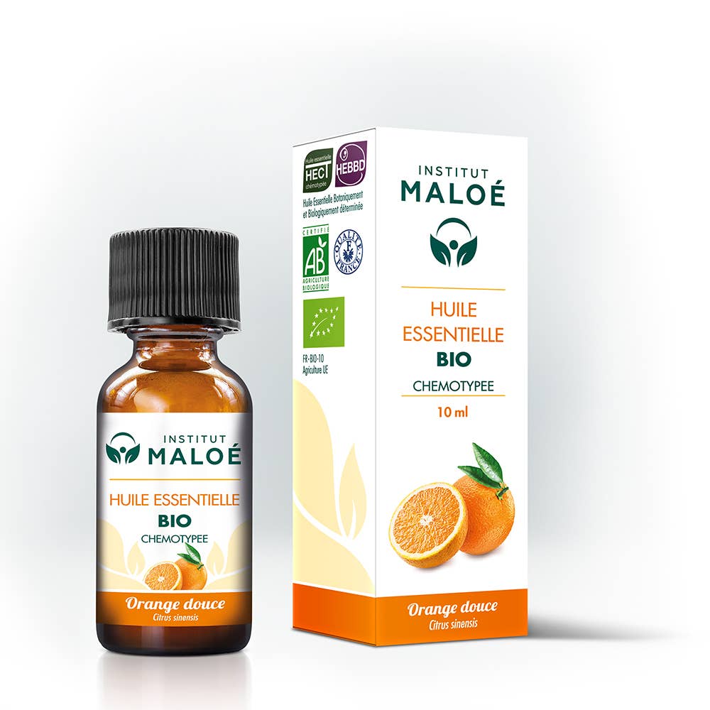 Institut Maloé | Eterisk Olje av Appelsin, Økologisk | 10 ml