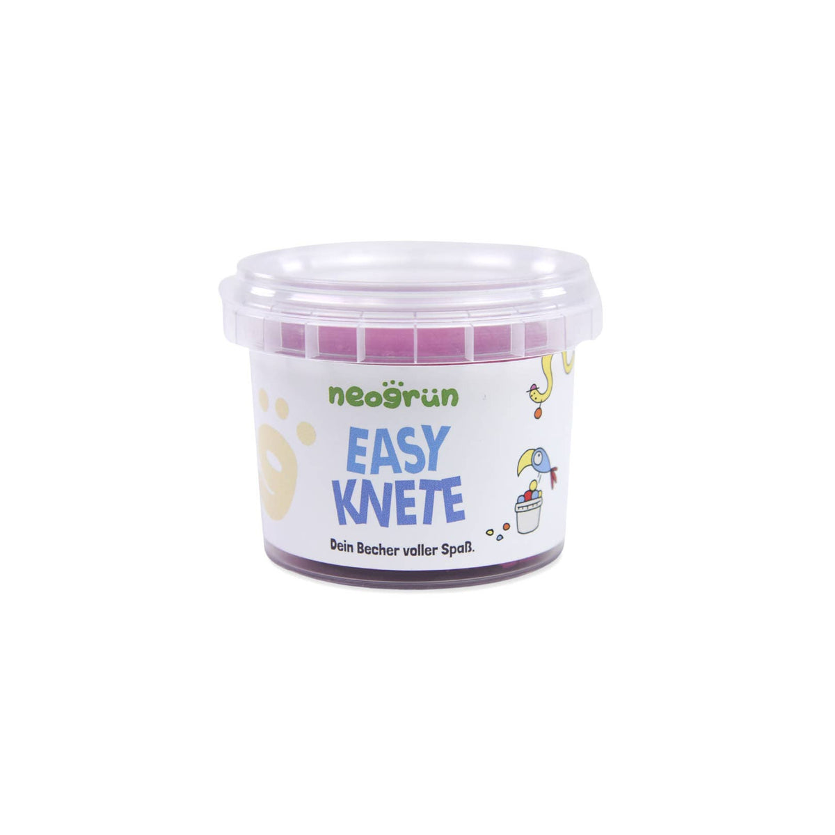 neoGRÜN | Modelleire / Lekedeig, Easy Dough, Økologisk / Vegansk, 120g | Rosa