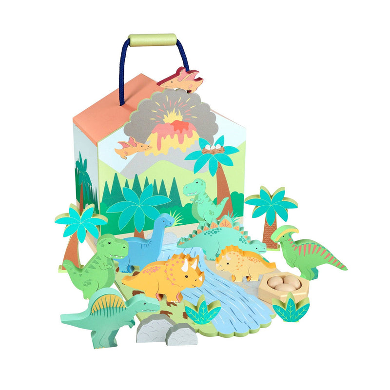 Orange Tree Toys |  Trehus Lekesett | Dinousar