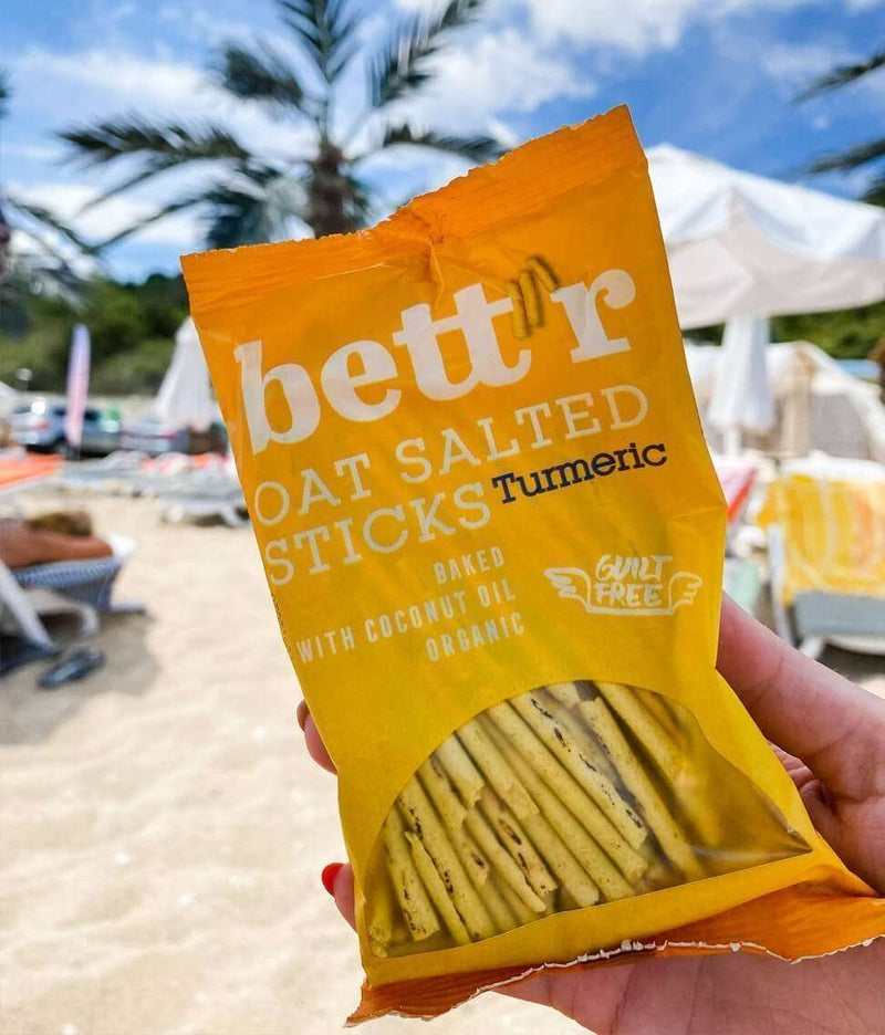 Smart Organic | Økologiske havresticks med gurkemeie og surdeig – Bett’r, 50 g