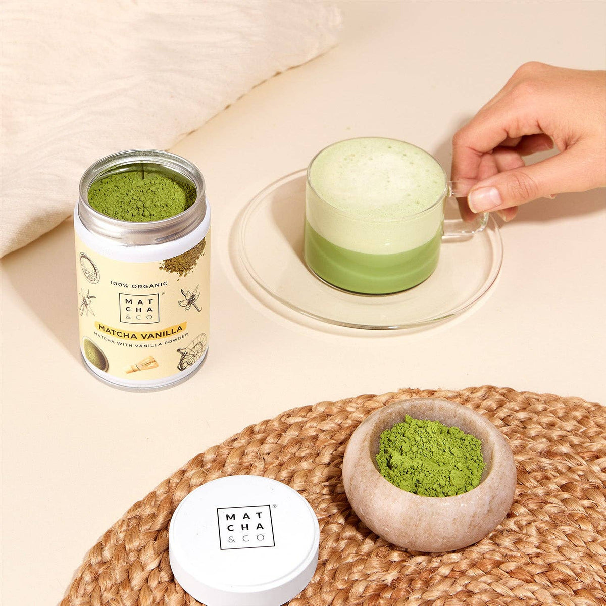 Matcha & CO | Matcha med vanilje, økologisk – 80 g
